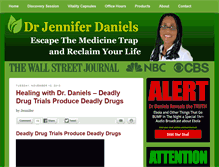 Tablet Screenshot of drjenniferdaniels.com